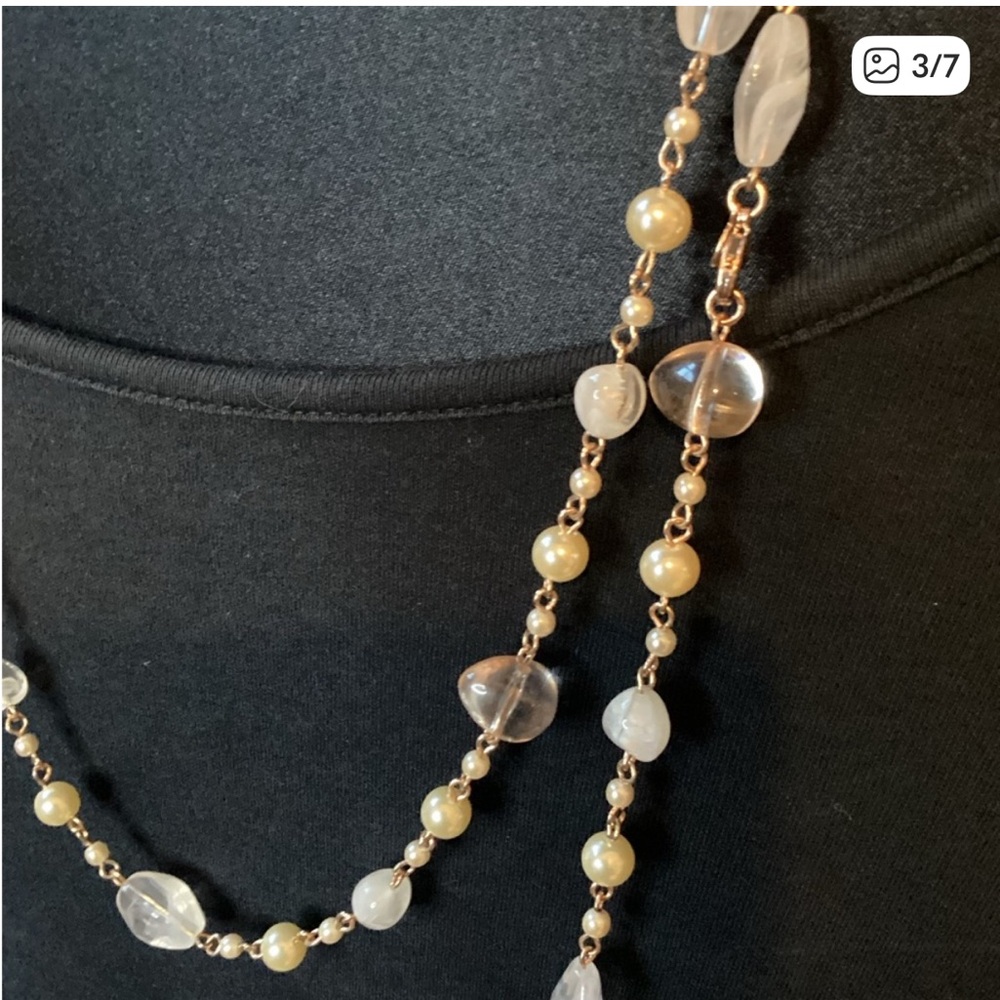 Premier Designs Jewelry rose gold “primrose”Necklace - Picture 3 of 5
